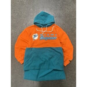 Vintage 90s 1993 Made In USA Miami Dolphins NFL Hoodie Size XL